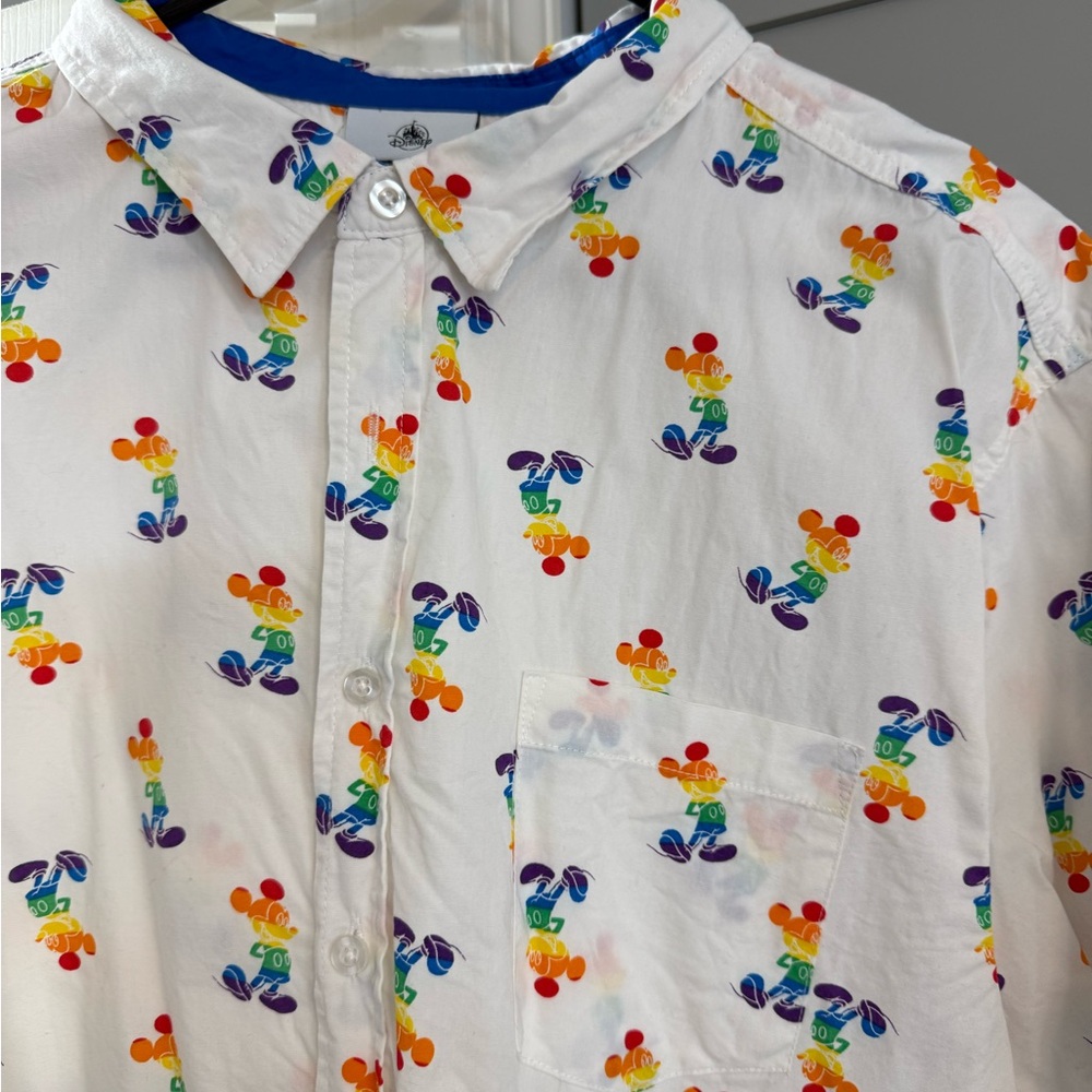 Disney Mickey Mouse Pride Rainbow Shirt Large - Picture 2 of 3